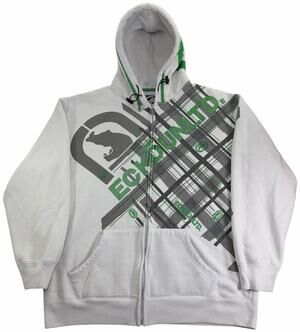 Vintage y2k Ecko Unltd Hoodie Men's XL Graffiti Full Zip Streetwear Sweatshirt